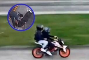 Roban Motocicleta, Chocan, Huyen A Pie y Los arrestan Tras intensa persecución: Video