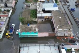 Conagua implementa operativa emergente de desalojo de agua en chalco, edomex