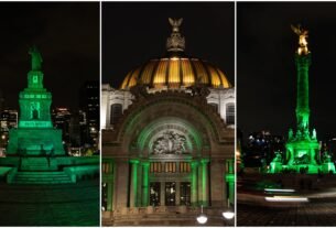 Mundial 2026 en Cdmx: Edificios se iluminan de verde para celebrar la Copa de la fifa en México