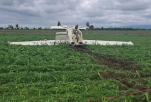 Avioneta Aterriza de Emergencia Sobre la Autopista México-Puebla; Dos Personas Iban Abordo