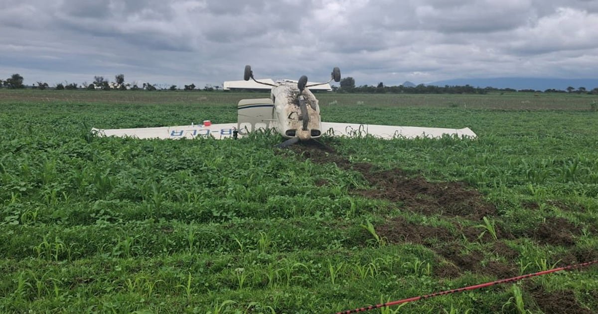 Avioneta Aterriza de Emergencia Sobre la Autopista México-Puebla; Dos Personas Iban Abordo