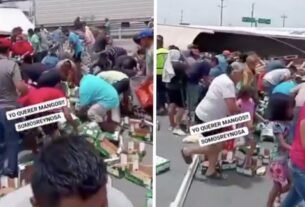 Vecinos de Reynosa Progonizan Rapiña de Mango, Dispués Los Venden Por Internet