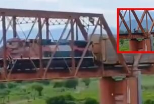Hombre Se Salva de Ser Arrollado Por El Tren en Puente de Acaponeta, Video de Nayarit