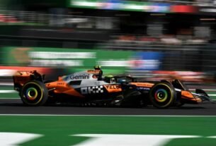 Lando Norris se emplea a fondo y domina la tercera práctica del GP de México