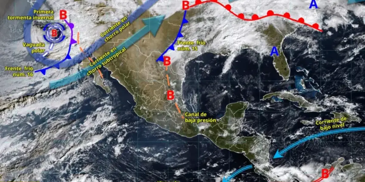 Tormenta invernal y lluvias este 22 de noviembre