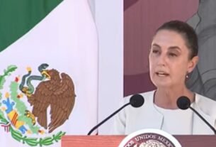 Sheinbaum encabeza ceremonia por los 200 años de la consolidación de la Independencia de México en el Mar