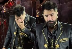 Alejandro Fernández es captado en mal estado durante show en Querétaro