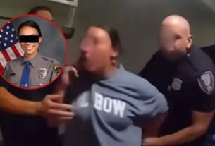 La policía entró a la casa de su exnovio y amenazó con quemarle la casa.