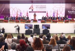 Rinde gobernadora de Tlaxcala cuarto informe de gobierno