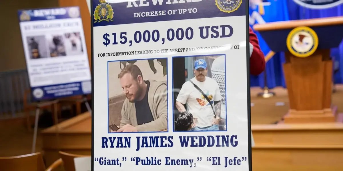FBI ofrece recompensa por información sobre Ryan James Wedding, vinculado con el Cártel de Sinaloa
