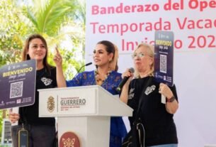 Evelyn Salgado, dio el banderazo del Operativo Temporada Vacacional Invierno 2025