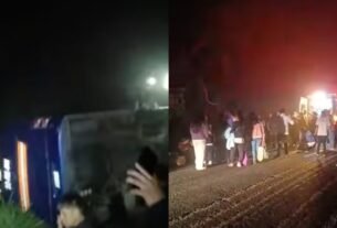 Vuelca Autobús de Pasajeros en Carretera del Norte de Veracruz; Viajaba de Monterrey a Hidalgo