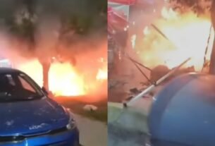 Se Registra Incendio en Bazar Navideño en Prados Sur en Tultitlán, Estado de México