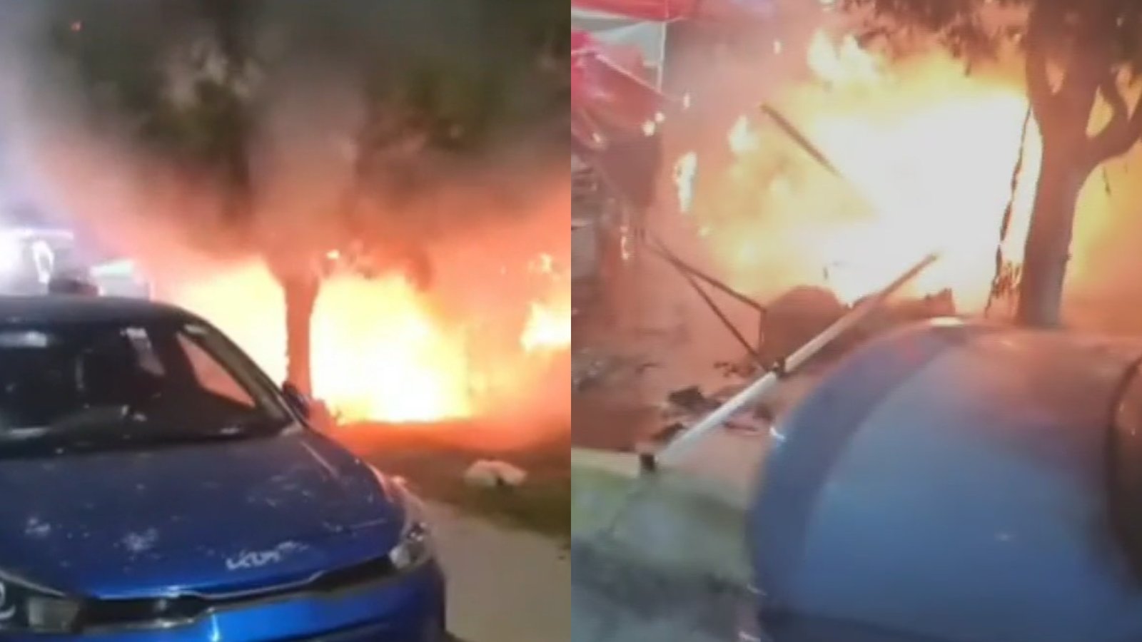 Se Registra Incendio en Bazar Navideño en Prados Sur en Tultitlán, Estado de México