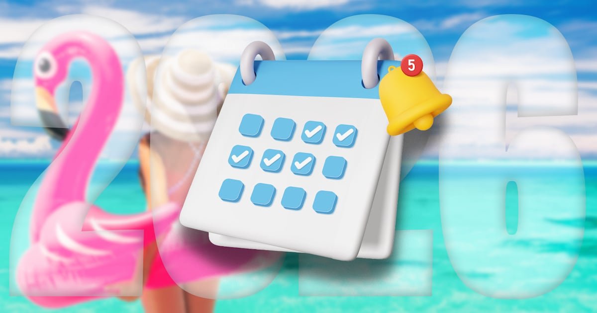 ¡Qué digan las vacaciones! Este es el calendario de puentes, días feriados y descansos obligatorios 2026