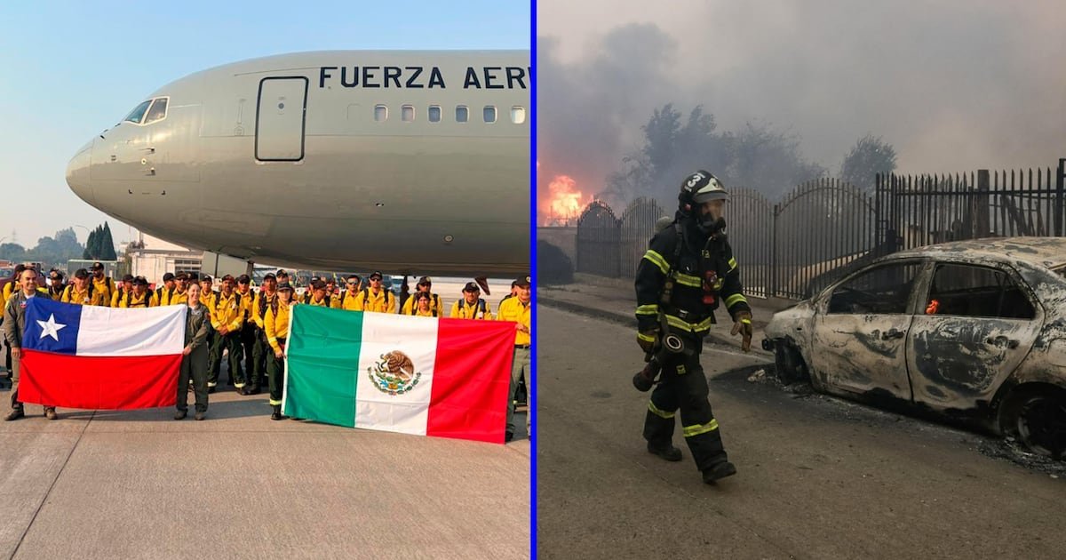 México tiende la mano a Chile y envía 145 brigadistas para enfrentar los devastadores incendios