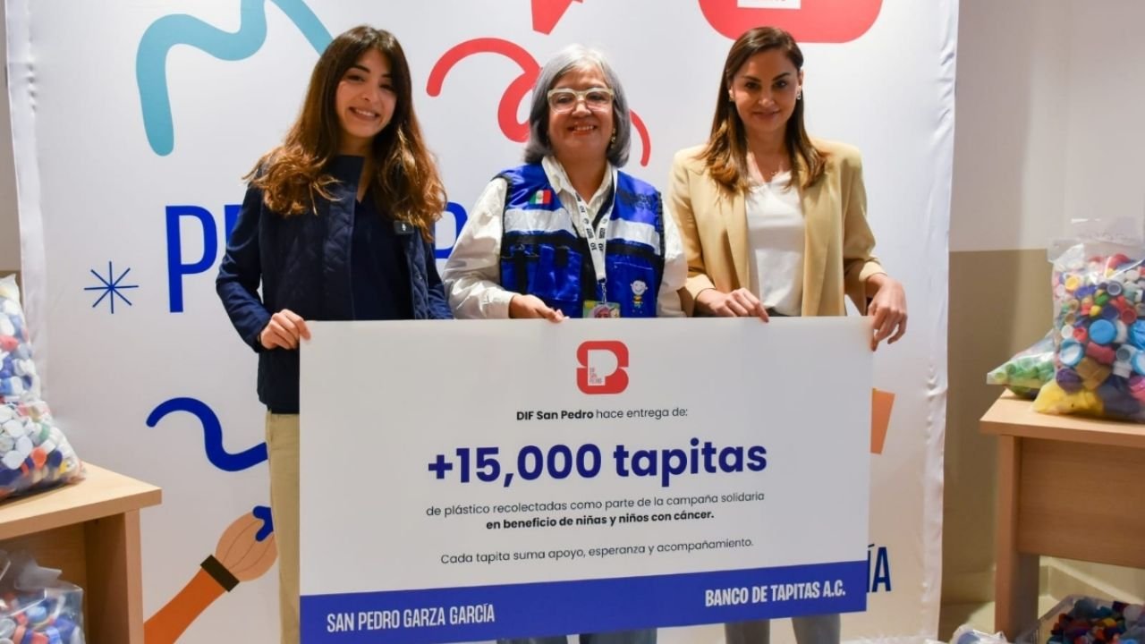 Doña San Pedro 15 mil tapitas para tratamientos oncológicos de niñas y niños