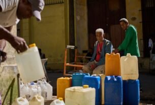 En Cuba escasez de agua, por los apagones