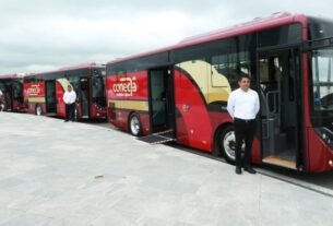 Supervisa gobernador unidades del nuevo sistema de transporte público de Tamaulipas