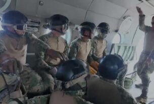 Marina fortalece capacidades operativas mediante adiestramiento especializado en soga rápida, en Veracruz