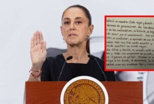 Claudia Sheinbaum dedica carta emotiva a su maestra ‘Chela’ González: “nos hizo sentir amados y felices”